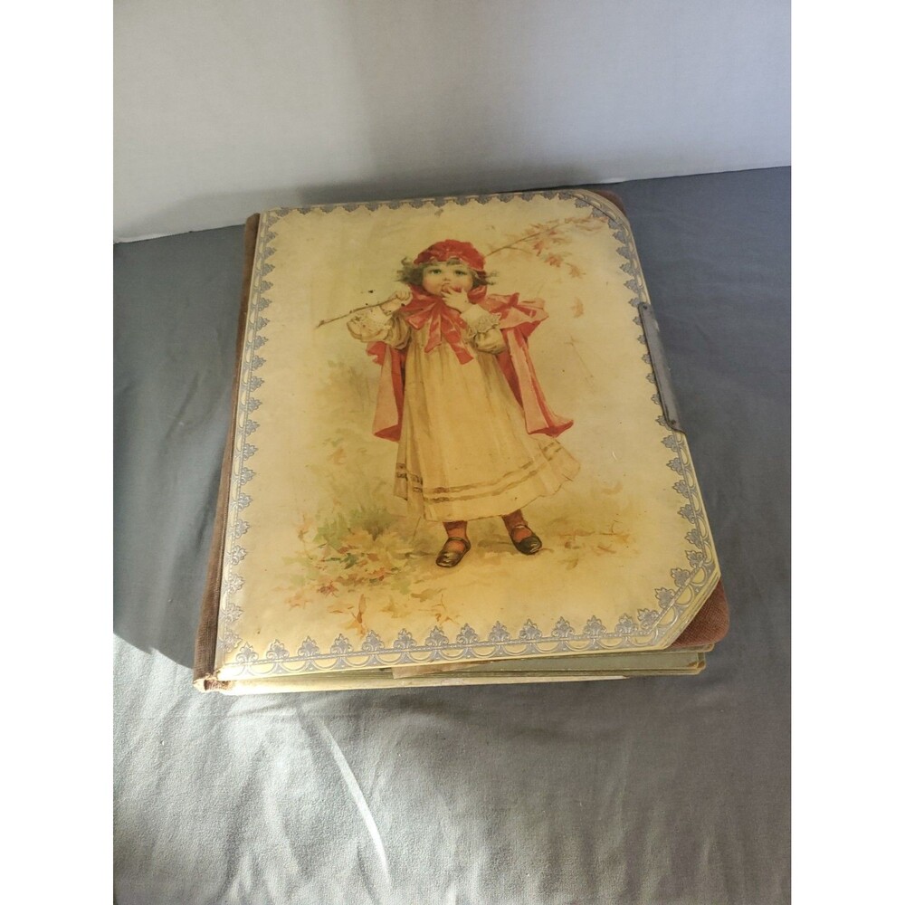 Victorian Celluloid Photo Album Little Red Riding Hood Illustration 1890s